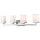 Tidal 33 1/4" Wide Chrome 4-Light Vanity Bath Light