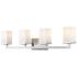 Tidal 33 1/4" Wide Chrome 4-Light Vanity Bath Light