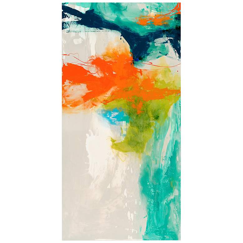 Image 6 Tidal Abstract 1 48" Wide Tempered Glass Graphic Wall Art more views