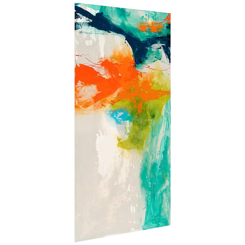 Image 7 Tidal Abstract 1 48" Wide Tempered Glass Graphic Wall Art more views