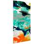 Tidal Abstract 2 48" Wide Tempered Glass Graphic Wall Art in scene