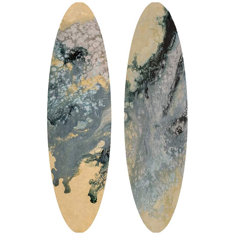 Image 1 Tidal I 10"W x 36"H Wall Sculpture Set of 2