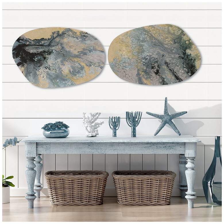 Image 4 Tidal II 24"W x 19"H Wall Sculpture Set of 2 more views
