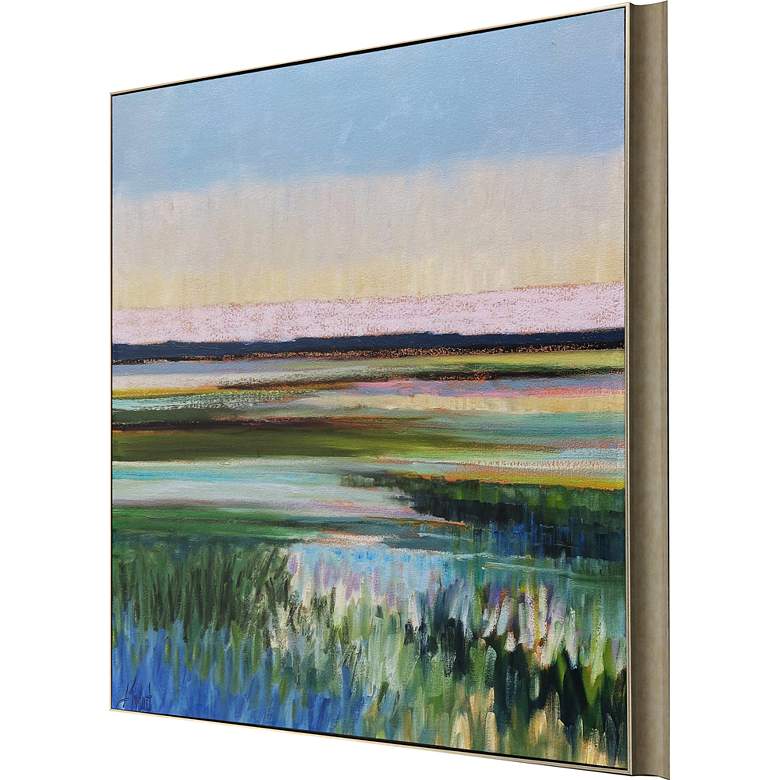 Image 4 Tidal Waters 37" Square Giclee Framed Wall Art more views
