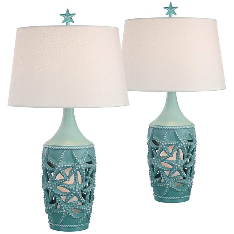 Image 1 Tide Boca Coastal Night Light Table Lamps Set of 2