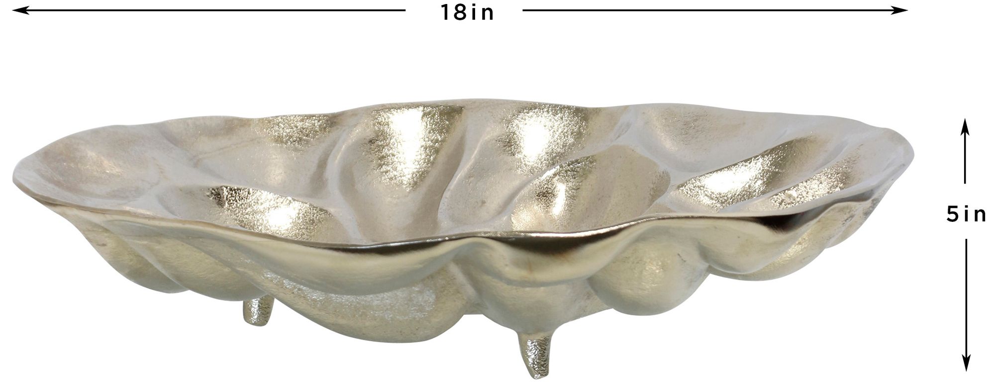 Image 3 Tidepool Rim Decorative Bowl - Nickel Plated more views