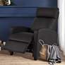 Tidur Black Faux Leather Massage Recliner Chair