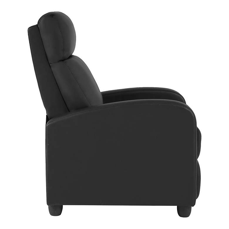 Image 4 Tidur Black Faux Leather Massage Recliner Chair more views