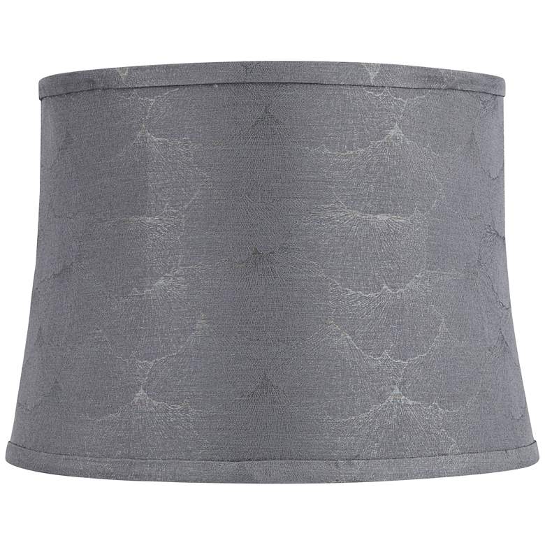 Image 1 Tieling Gray Softback Drum Lamp Shade 14x16x11.5 (Washer)