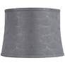 Tieling Gray Softback Drum Lamp Shade 14x16x11.5 (Washer)