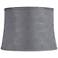 Tieling Gray Softback Drum Lamp Shade 14x16x11.5 (Washer)