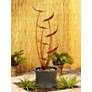 Tiered Copper Leaves Indoor Outdoor Fountain