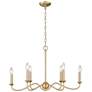 Tierney 29 1/4" Wide Brushed Champagne Bronze 6-Light Linear Pendant
