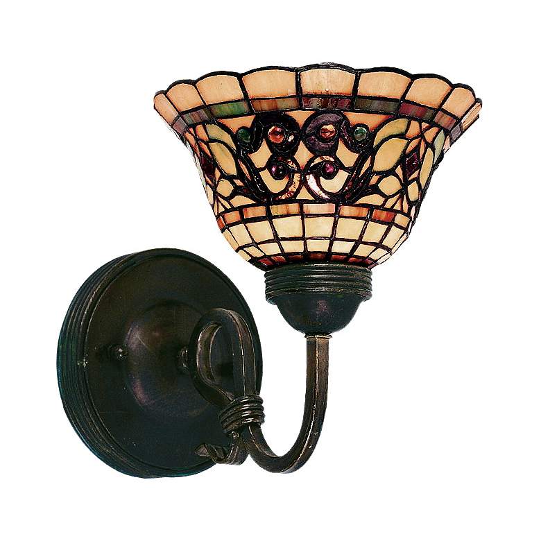 Image 1 Tiffany Buckingham 9" High Wall Sconce