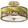 Tiffany Lily Gold 14" Wide Ceiling Light