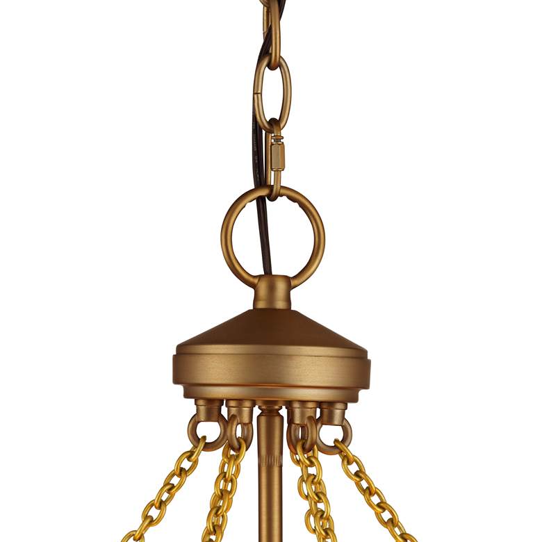 Tiffany Reds Dana Antique Brass Pendant Light more views