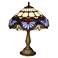 Tiffany-Style Heart Pattern 22" High Table Lamp