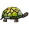 Tiffany Style LED Green Shell Turtle Accent Lamp