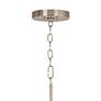 Tiffany-Style Lily Ava 6-Light Nickel Pendant Chandelier