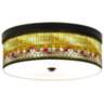 Tiffany-Style Lily Energy Efficient Bronze Ceiling Light
