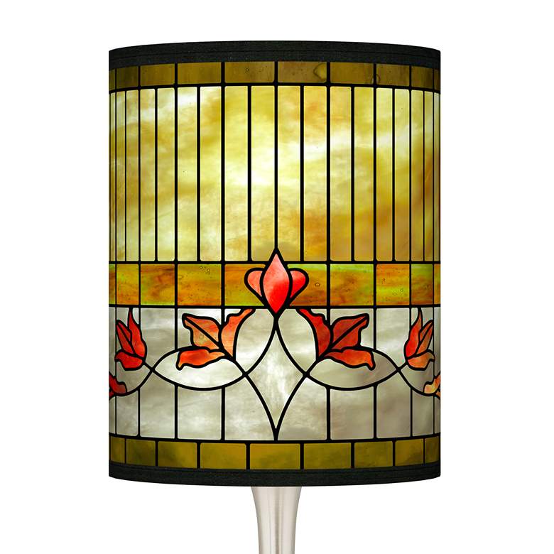 Image 3 Tiffany-Style Lily Giclee Droplet Table Lamp more views