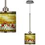 Thumbnail1 of Tiffany-Style Lily Giclee Glow Mini Pendant Light