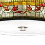 Tiffany-Style Lily Giclee Nickel 10 1/4"W Ceiling Light