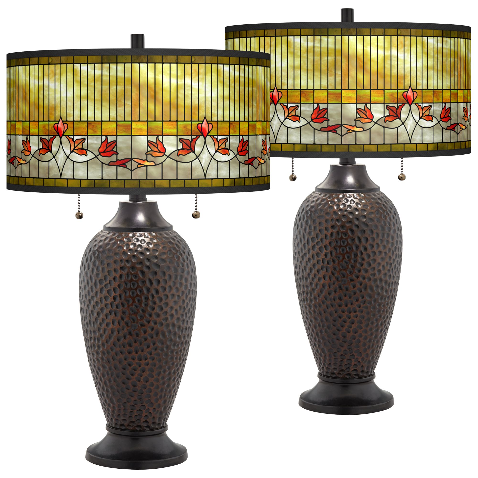 tiffany lamp set of 2