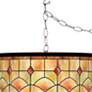 Thumbnail2 of Tiffany-Style Reds Giclee Glow Plug-In Swag Pendant more views