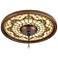 Tiffany Tracery 16" Wide Bronze Finish Ceiling Medallion