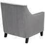 Tiffany35" High  Gray Fabric Tufted Armchair in scene