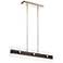 Tig 43 1/2" Wide Walnut LED Kitchen Island Light Chandelier