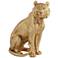 Tiger 11" High Shiny Gold Figurine