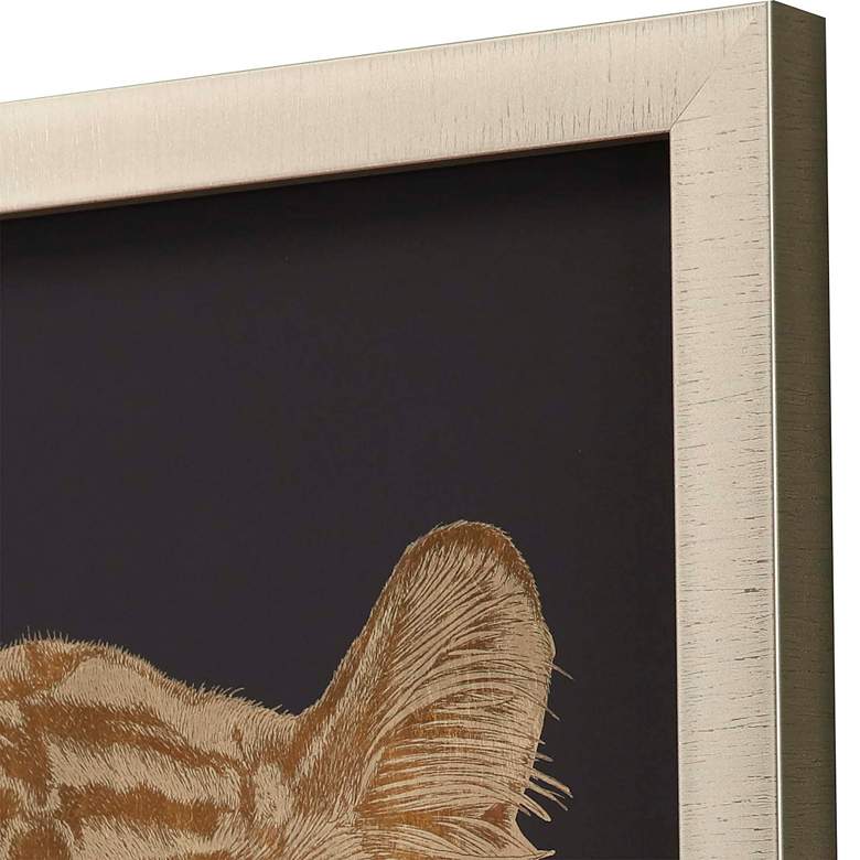 Image 3 Tiger Portrait 35" High Framed Shadow Box Giclee Wall Art more views