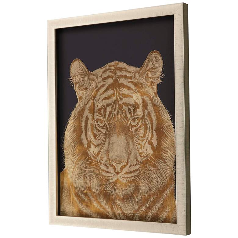 Image 4 Tiger Portrait 35" High Framed Shadow Box Giclee Wall Art more views