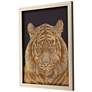 Tiger Portrait 35" High Framed Shadow Box Giclee Wall Art
