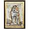 Tiger Strength 31"W x 43"H Transitional Framed Art