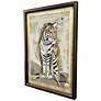 2_Tiger Strength 31"W x 43"H Transitional Framed Art more views