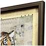 3_Tiger Strength 31"W x 43"H Transitional Framed Art more views