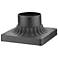 Tiggins 3" High Black Outdoor Pier Mount Adapter
