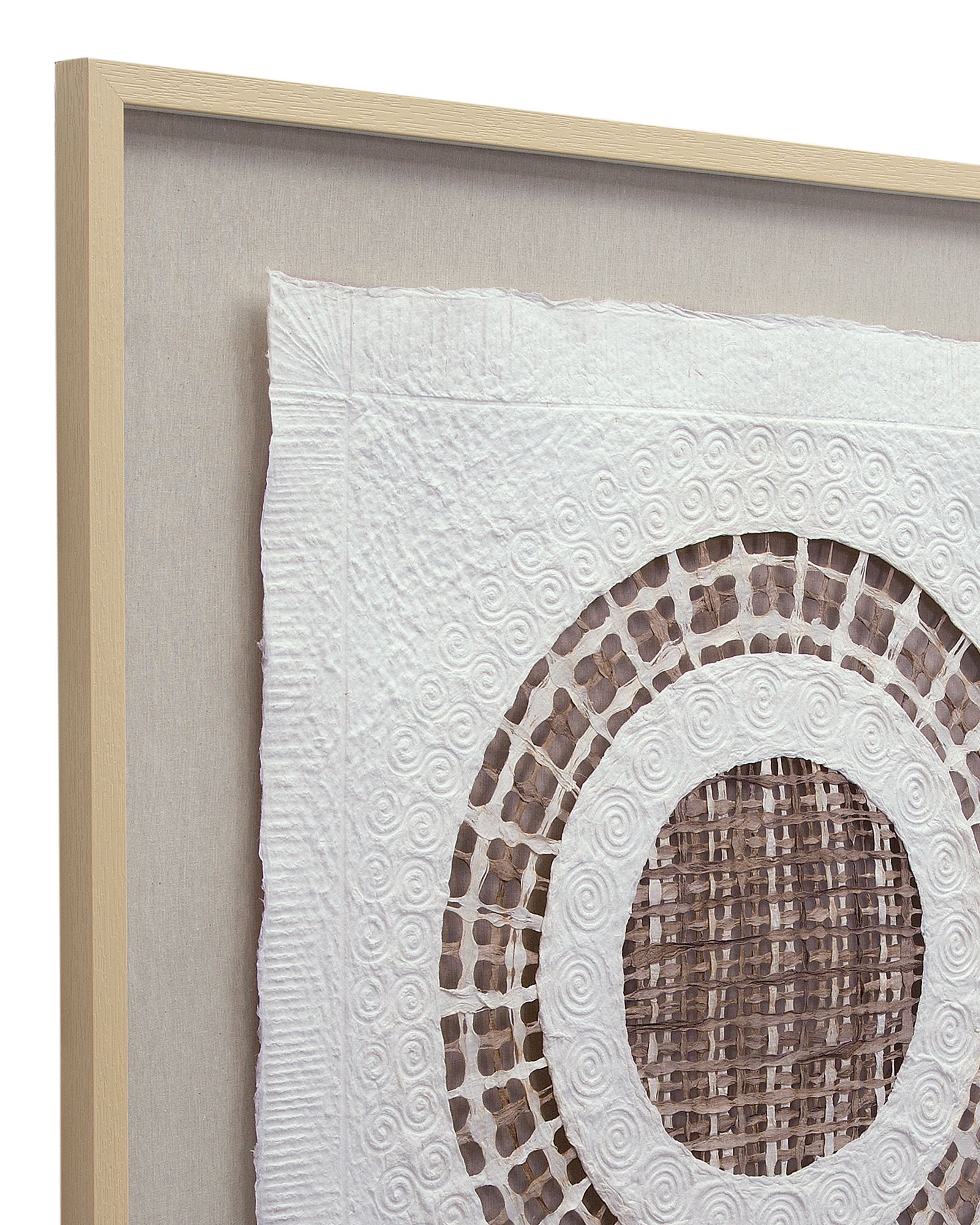 Image 4 Tightrope 36" x 36" White And Brown Wall Art more views