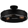 1_Tigris 16" Wide Black 3-Light Ceiling Light