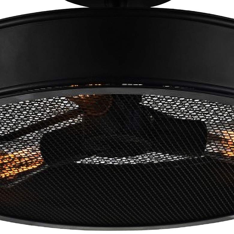 Image 2 Tigris 16" Wide Black 3-Light Ceiling Light more views