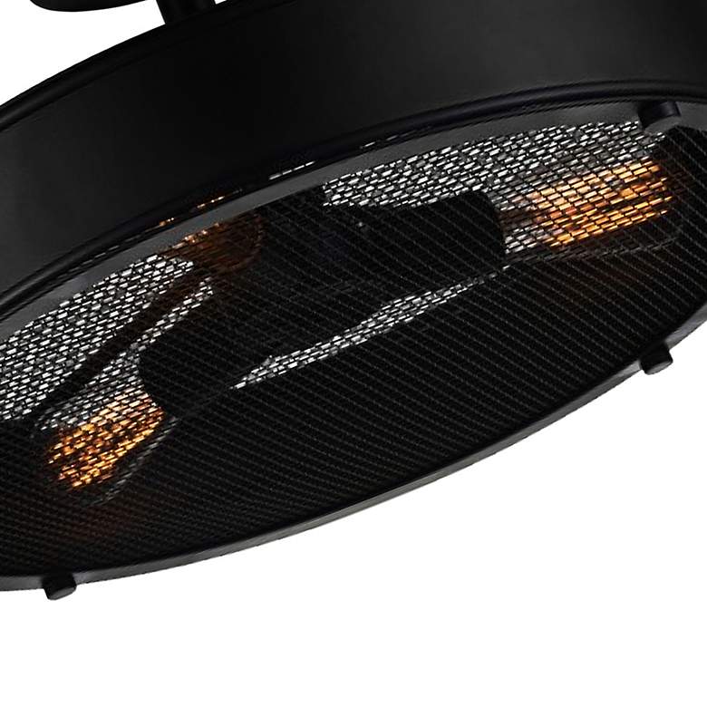 Image 5 Tigris 16" Wide Black 3-Light Ceiling Light more views