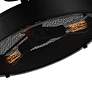 5_Tigris 16" Wide Black 3-Light Ceiling Light more views