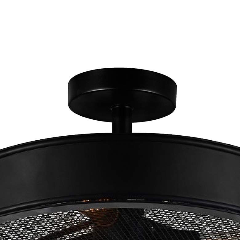 Image 6 Tigris 16" Wide Black 3-Light Ceiling Light more views