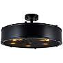2_Tigris 5 Light Drum Shade Flush Mount With Black Finish