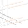 Thumbnail2 of Tik-Tak™ 47 1/2"W White Stack 3-Tier 12-Light LED Pendant more views