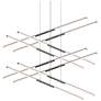 Tik.Tak Stack 47.5" Wide Polished Chrome 4.Tier LED Pendant