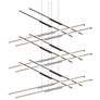 Tik.Tak Stack 47.5" Wide Polished Chrome 6.Tier LED Pendant
